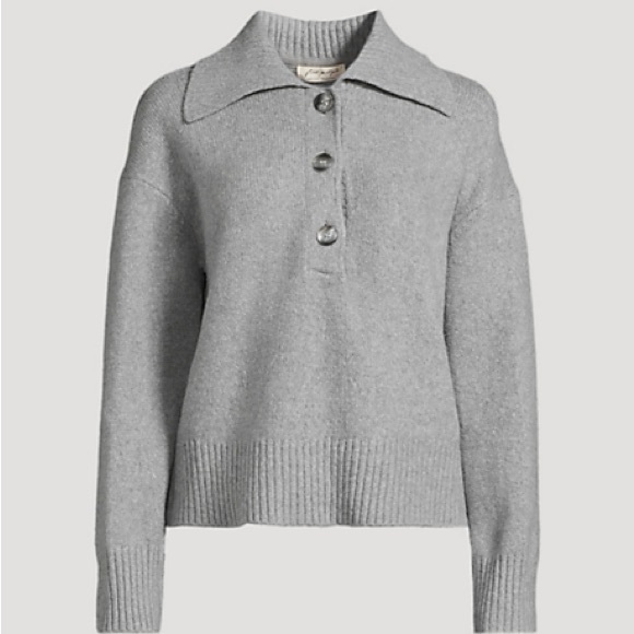 NWOT Free People Trading up Polo Sweater - Picture 5 of 6